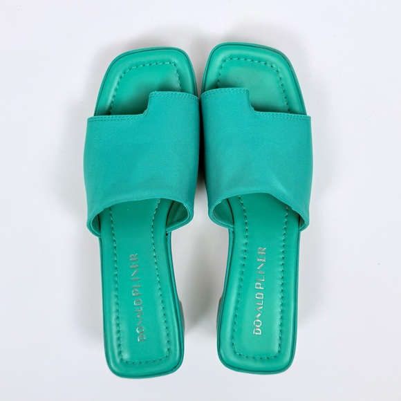 Donald J. Pliner Rainey Toe-Loop Sporty Slide Sandals Neoprene Green Size 8 - Picture 10 of 16